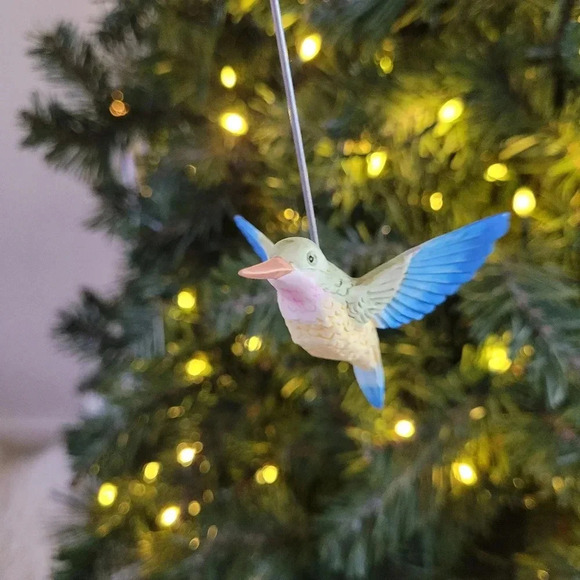 Christmas ornaments candle holder hummingbird rare 12 set candles not included - Picture 3 of 6